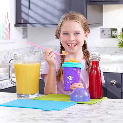 Miniatura 6 de Chill Factor Color Shock Slushy Power Purple - Maker Juguete de cocina exprimidor de granizado reutilizable