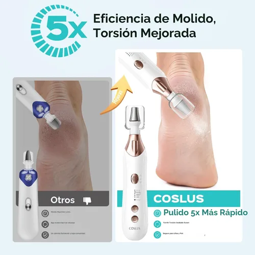 Miniatura 2 de COSLUS Kit Profesional de Manicura y Pedicura, Lima de Uñas Eléctrica 5 en 1 para Cuidado de Uñas de Manos y Pies - Rectificador Más Ancho para Uñas