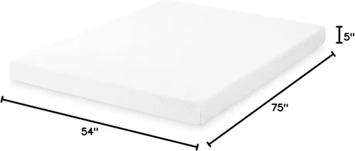 Miniatura 2 de Best Price Colchón de Espuma Viscoelástica de Té Verde para Niños y Adultos, Firmeza Media, Tamaño Completo de 5 Pulgadas, Bed-in-A-Box