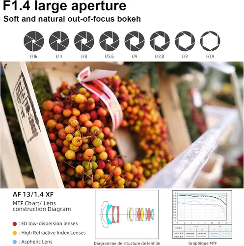 Miniatura 3 de VILTROX 13mm F1.4 XF Fuji X Mount Lente, Lente AF Gran Angular APS-C para Cámara Fujifilm X-Mount X-T30 II X-T4 X-T3 X-Pro3 X-Pro2 X-E3 X-E4 X-A10