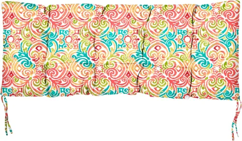 Sorra Home Cojín de banco Boho, 60 x 19 x 3, rojo