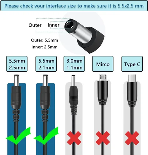 Miniatura 3 de Reemplazo de 19 V para cargador JBL Xtreme 2, compatible con JBL Xtreme 1 2, Extreme 1 2, Boombox 1 2 altavoz Bluetooth inalámbrico portátil