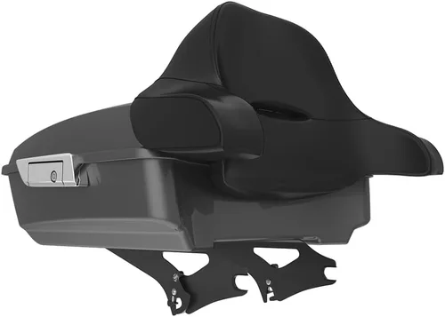 Miniatura 322 de King Tour Pack para Harley Alpine Green, cierre de paquete turístico, portaequipajes superior, soporte de montaje negro, placa de metal para Harley
