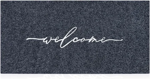 Miniatura 20 de AAZZKANG Alfombra Amarilla para Puerta Exterior Alfombra de Bienvenida para Puerta Interior, Alfombra Antideslizante de Goma para Puerta, Alfombras