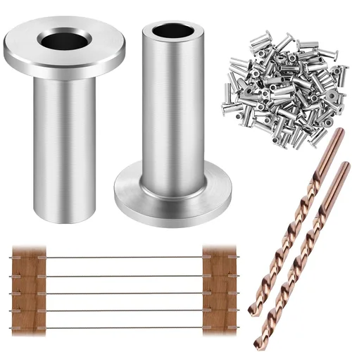 Miniatura 10 de CKE Paquete de 80 fundas protectoras de acero inoxidable T316 para barandillas de cable de cuerda de alambre de 1/8 pulgadas, fundas protectoras