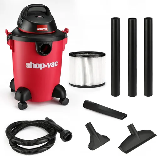 Miniatura 10 de Shop-Vac Aspiradora en seco y húmedo de 6 galones 3.0 de potencia máxima, 3 en 1, con filtros, accesorios, ideal para el hogar, trabajo, garaje