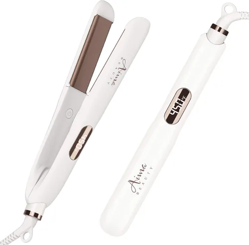 Miniatura 7 de Aima Beauty - Plancha plana de titanio de 1¼ pulgadas, alisadora de cabello 2 en 1 con placas de revestimiento de cerámica flotante 3D para un