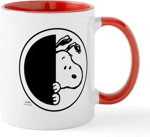 Miniatura 24 de CafePress Snoopy On Heart Mugs 11 oz (325 ml) Ceramic Coffee Mug