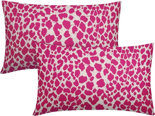 Miniatura 9 de Juego de 2 fundas de almohada de 16 x 16 pulgadas con estampado de leopardo, diseño de leopardo, con cremallera, decoración del hogar para sofá