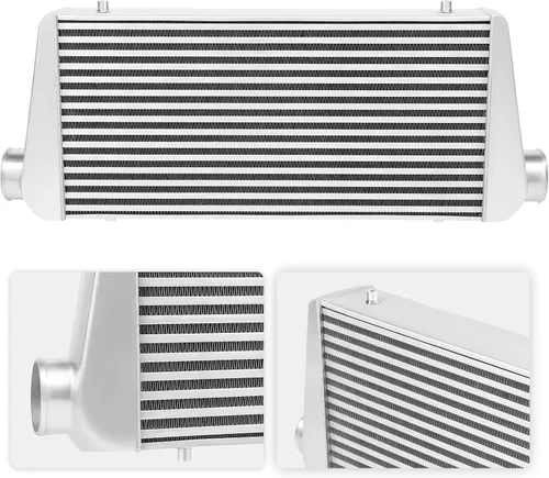 Miniatura 7 de Intercooler universal, kit de intercooler de ajuste universal, intercooler de aluminio de 1000 HP de entrada y salida de 3 pulgadas, núcleo de 4