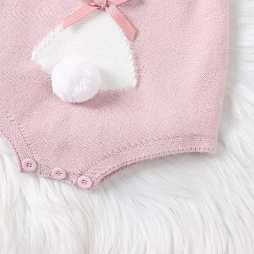 Miniatura 6 de My First Easter - Traje de bebé niña y niño con bordado de conejito en general para recién nacido, ropa de conejo sin mangas