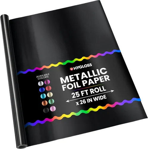 Miniatura 18 de Hygloss Products - Papel de aluminio metálico brillante, hojas de 20 x 26 pulgadas para artes, manualidades y envoltura de Navidad