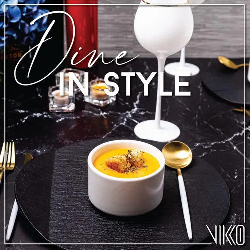 Miniatura 5 de Vikko Moderno juego de 4 cuencos de sopa de porcelana blanca mate, apilables de 14 onzas, elegante, estilo restaurante, apto para microondas