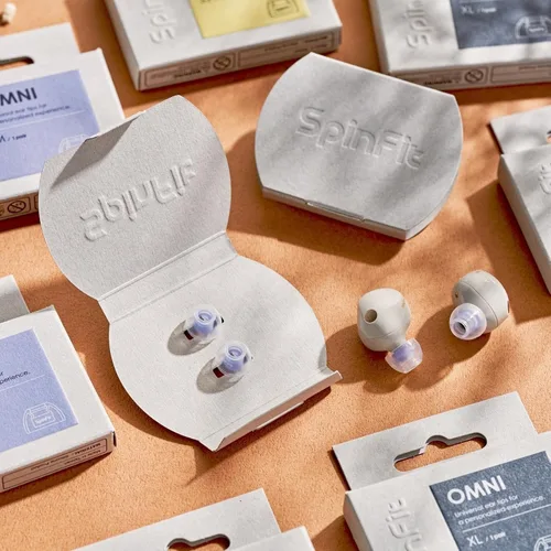 Miniatura 2 de SpinFit Omni para auriculares inalámbricos verdaderos y IEM - XL - Almohadillas de silicona patentadas para repuesto (1 par)