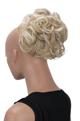 Miniatura 8 de CAISHA Moño Hairpiece Cola de caballo Topknot Hepburn-Bun Scrunchie Updo Ash Brown Light Blonde Mix HK124