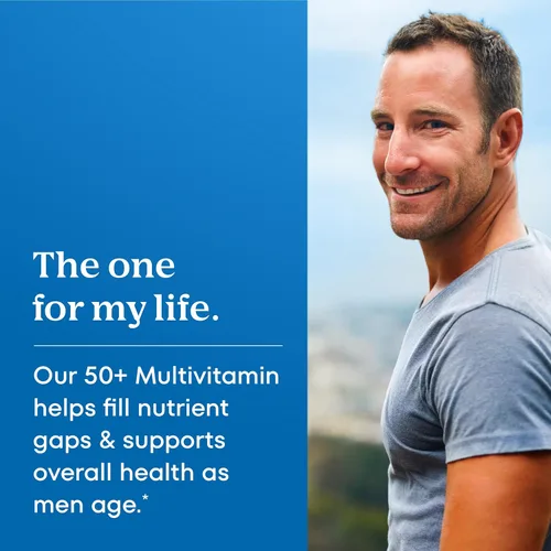 Miniatura 4 de One A Day Multivitaminas para hombres de más de 50 años, suplemento con A, C, D, E y zinc para la salud inmunológica*, calcio y más, 100 tabletas