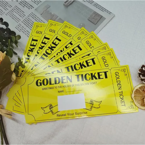 Miniatura 6 de Well Tile Golden Ticket - Tarjetas para rascar, paquete de 8 tarjetas de cumpleaños sorpresa premium con sobres, escribe tu propio mensaje, tarjetas