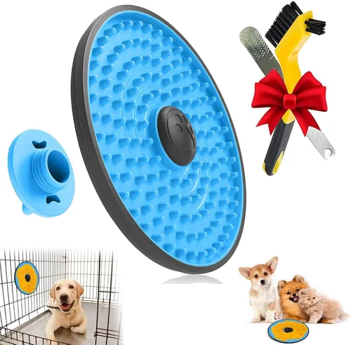 Miniatura 8 de Tapete para Lamer para Perros, Almohadillas para Lamer de Jaula para Perros Alimentador Lento, Juguete de Entrenamiento de Jaula Almohadilla
