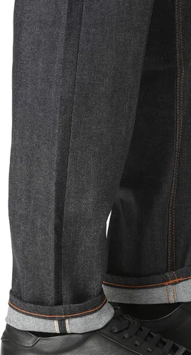 Miniatura 5 de Naked & Famous Denim Jeans Easy Guy Laid Back Fit para hombre en orillo elástico de 11 onzas