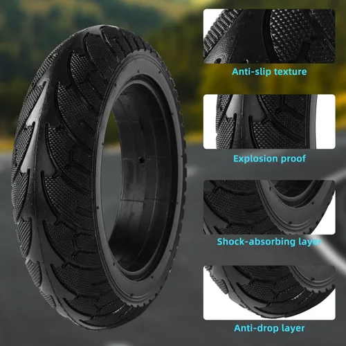 Miniatura 3 de 200x50 rueda de neumático sólido con ruedas de aleación de aluminio para scooter eléctrico, coche de equilibrio 8x2, rueda sólida a prueba