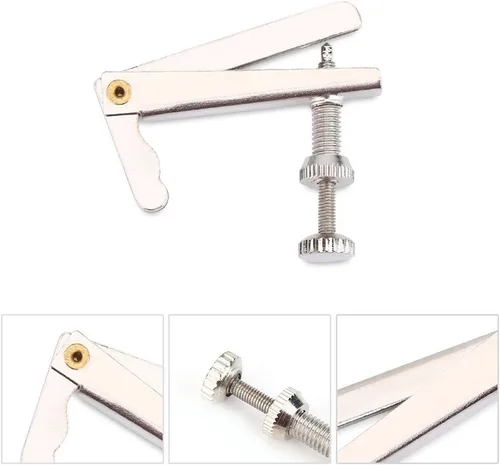 Miniatura 2 de 4 unids/set de ajustadores de cuerda de violonchelo cuerda de metal plateado afinador fino instrumentos musicales piezas de repuesto para 3/4 4/4
