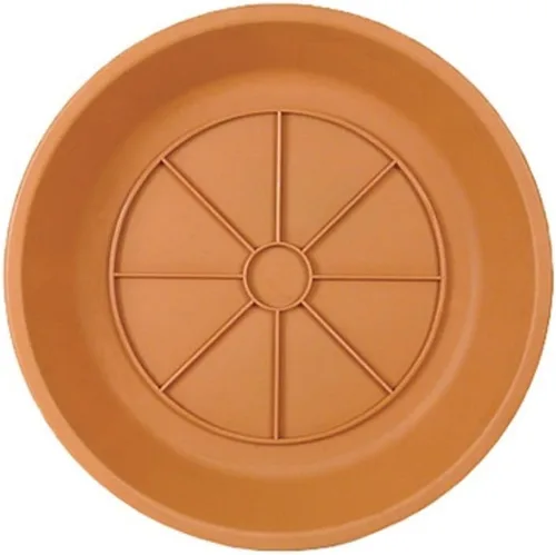 Miniatura 2 de Southern Patio Plato de poliresina de 12.5", terracota