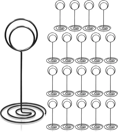 Soportes para números de mesa, 20 unidades, 3.35 pulgadas, soportes para números de mesa para bodas, fiestas, graduaciones, recepciones,