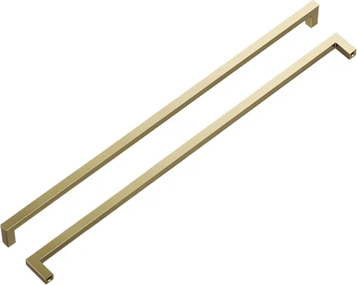 Miniatura 42 de Hickory Hardware - HH075326-BGB - Manija de la colección Skylight, 3 pulgadas de centro a centro, latón dorado cepillado.