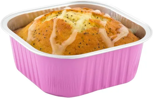 Miniatura 26 de Restaurantware - Moldes desechables, paquete de 100 tazas cuadradas de aluminio para hornear de 10 onzas - Las tapas se venden por separado, listas