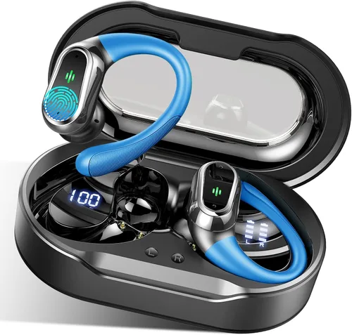 Miniatura 9 de Auriculares inalámbricos, Bluetooth 5.4 2026 deportivos, auriculares Bluetooth con micrófono ENC con cancelación de ruido, auriculares inalámbricos