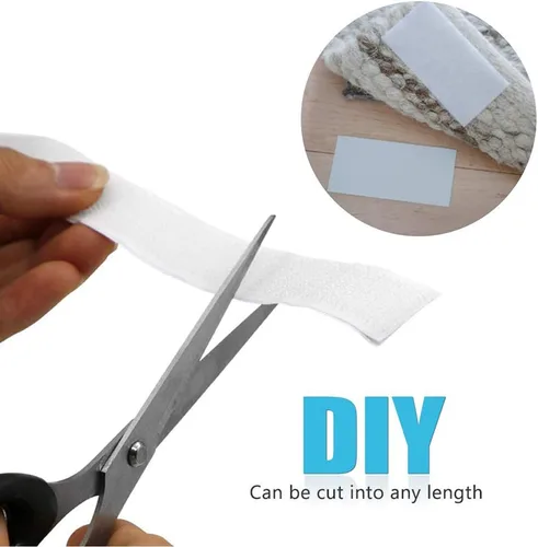 Miniatura 2 de Tiras autoadhesivas de 16.5 pies x 1 pulgada, cinta de fijación adhesiva fuerte y resistente, cintas de montaje de sujeción de tela de nailon