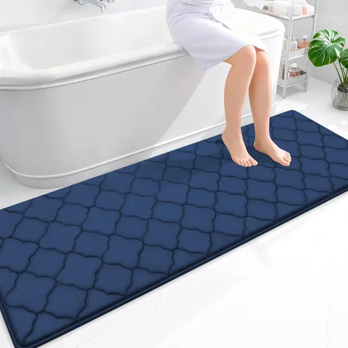 Miniatura 153 de OLANLY Alfombra de Baño de Espuma Viscoelástica de 24 x 16 pulgadas, Ultra Suave y Absorbente, Alfombras de Baño Antideslizantes, Cómodas, Lavables