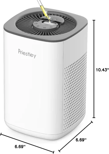 Miniatura 10 de Priestley Purificadores de Aire Pequeños para Casa Dormitorio Residencia Universitaria Oficina Escritorio, 20dB Silencioso Purificador de Aire HEPA