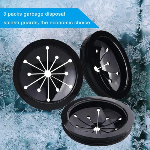 Miniatura 7 de 3 paquetes de deflectores de fregadero de eliminación de basura, accesorios para desechos de alimentos de 3-1/8 pulgadas, adecuado para modelos