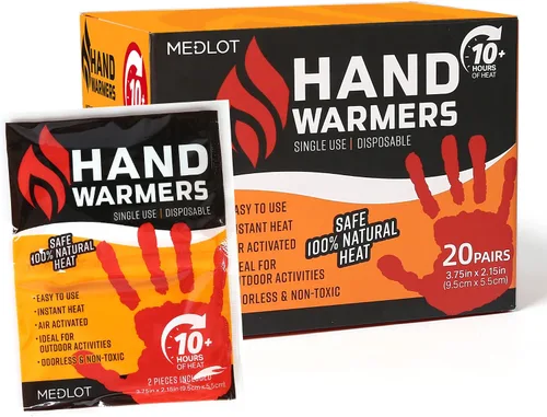 Calentadores de manos calientes, 20/40 pares, calentador de bolsillo desechable para mantener tus manos calientes y calientes, hasta 10 horas de