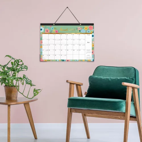Miniatura 7 de Calendario de Escritorio 2026 - Calendario de Escritorio 2026, Calendario de Escritorio/Pared de 12 Meses, Ene. 2026 - Dic. 2026, 16.8" x 12