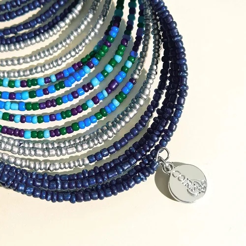 Miniatura 5 de COIRIS Pulseras elásticas de cuentas de semillas multicapa con cuentas pequeñas y apilables, para mujeres y niñas