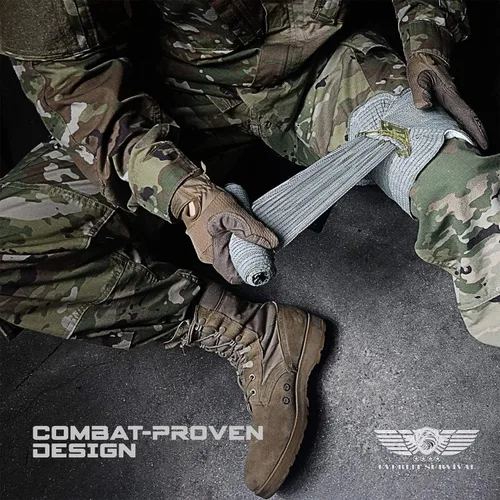 Miniatura 8 de EVERLIT Kit avanzado de trauma, torniquete CAT GEN-7, compatible con TCCC, bolsa táctica IFAK de combate militar con férula de 36 pulgadas de nylon