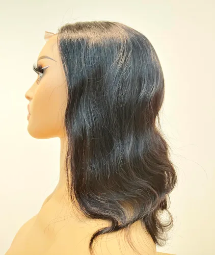 Miniatura 2 de Peluca ondulada de 4 x 4 con cierre de encaje transparente HD, pelucas de cabello humano virgen brasileño para mujeres, prearrancadas con abuelitos