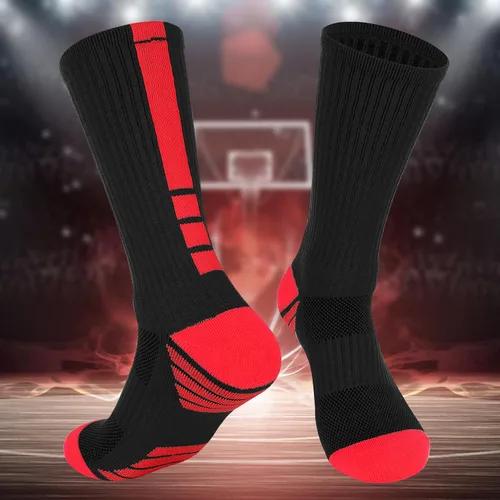 Miniatura 4 de Finerview Elite - Calcetines de baloncesto (6 pares), calcetines deportivos de alta calidad a media pantorrilla para adultos y jóvenes