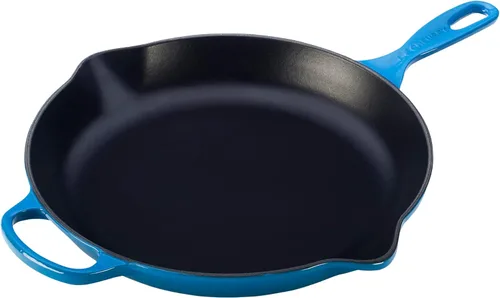 Le Creuset Sartén de hierro fundido esmaltado con mango de hierro, 11.75 pulgadas, Marsella Marseille
