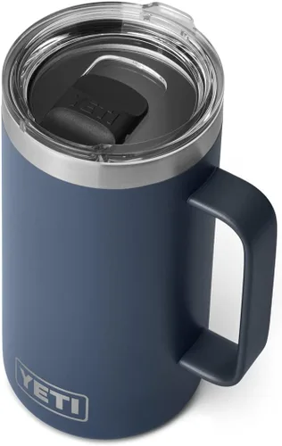 Miniatura 18 de YETI Rambler - Taza de acero inoxidable aislada al vacío con tapa MagSlider, 24 onzas Blanco