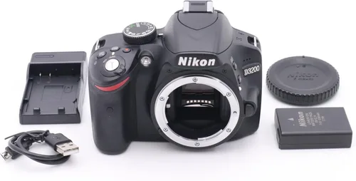 Nikon D3200 Video HD de 24.2 megapíxeles, compatibilidad Wi-Fi solo cuerpo D-SLR (negro)