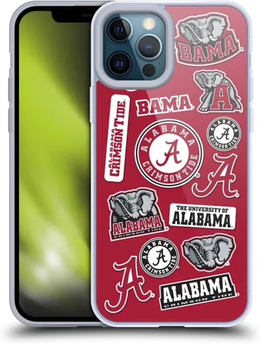 Miniatura 320 de Head Case Designs Funda de gel suave con licencia oficial de la Universidad de Alabama UA Collage compatible con Apple iPhone 13 Pro Max