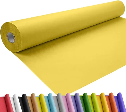 Miniatura 13 de SMART&CASUAL Papel de regalo negro de 17.8 x 760 pulgadas (63 pies) de papel kraft para regalo, tablón de anuncios, ramos, flores, niños, embalaje