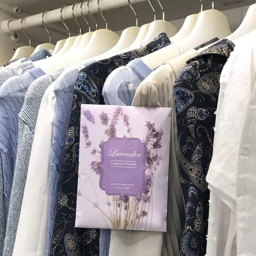 Miniatura 5 de 8 paquetes grandes de bolsas perfumadas de lavanda con colgador para cajón y armario, regalo de Navidad