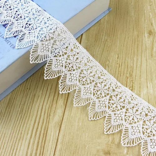 Miniatura 7 de Accesorios de ropa bordados de poliéster bordado ligero falda de encaje / escote/mangas DIY tela decorativa arte, embalaje de regalo, diseño