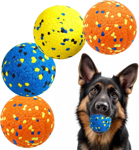 Miniatura 8 de Kimee Pelotas de tenis para perros, juguetes para masticadores agresivos, juguete de agua flotante, juguete de dentición y búsqueda para perros