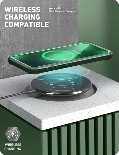 Miniatura 7 de i-Blason Ares - Funda para iPhone 13 Pro Max de 6.7 pulgadas [protector de pantalla integrado] [protección de grado militar] Funda transparente