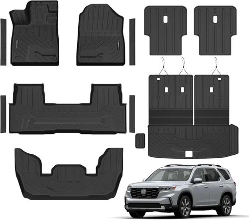 Miniatura 11 de Alfombrillas para Honda Civic Gas Sedan 2006-2011, alfombrilla mejorada para maletero para todo tipo de clima, revestimientos de suelo TPE